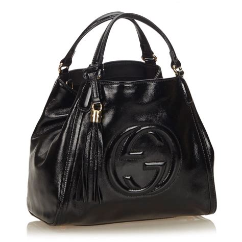 gucci borsa cavallino nero grande|GUCCI Borse Donna Firmate .